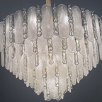 Modern Feather Crystal Chandelier in Chrome / gold Finish for High / low-Ceiling