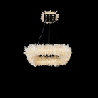 Modern Round / oval / linear / square Natural Crystal Chandelier