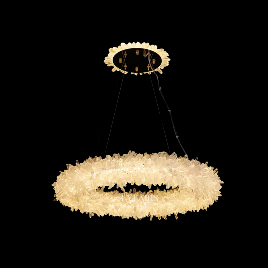Modern Round / oval / linear / square Natural Crystal Chandelier