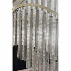 Huge Post-Modern Hollow Glass Tube Tassel Chandelier for Living Room / foyer / villa / stairs