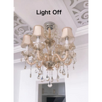 Extra Large Luxury Multi-Tiered Crystal Pendant Chandelier for High-Ceiling Rooms