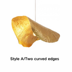 Postmodern Brass Pendant Lighting with Withered Leaf Shape, High-Quality Finish