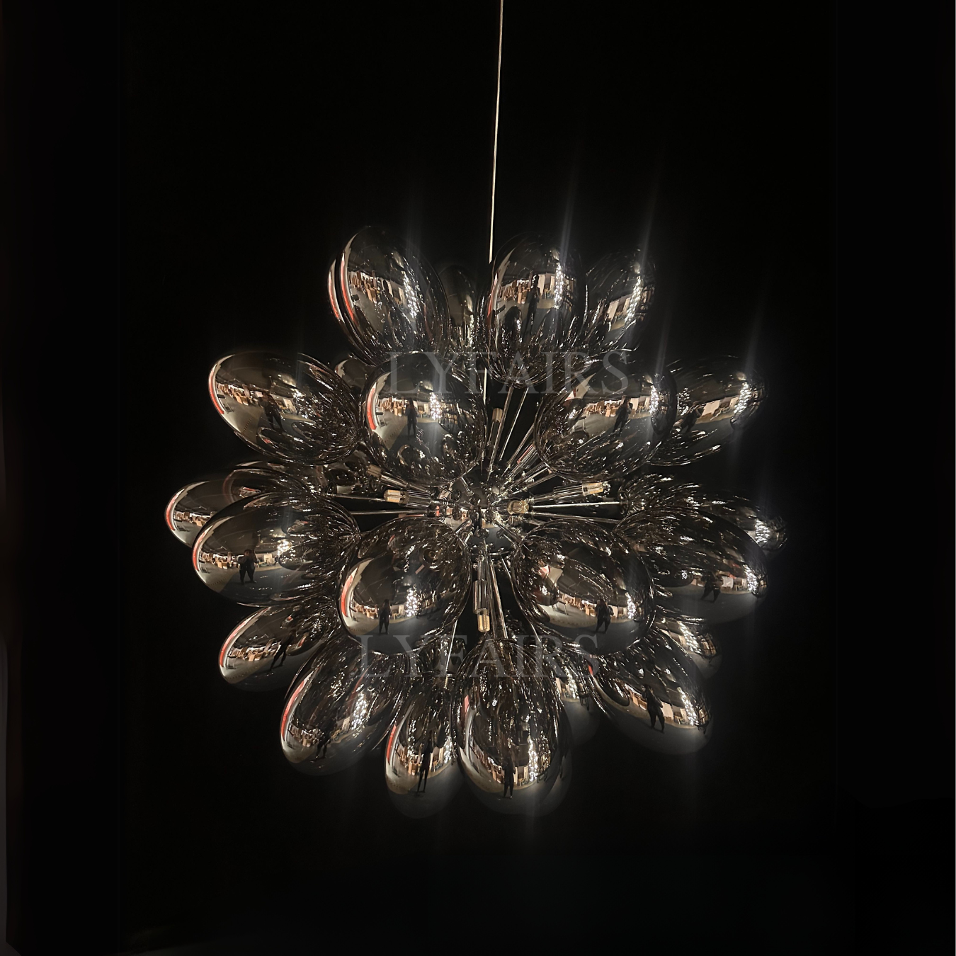 Creative Black Grape Glass Chandelier for Bar / dining / living Room / kitchen Island