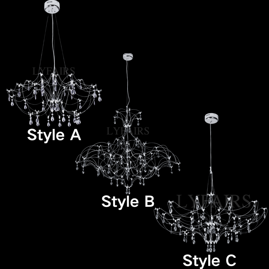Modern Art Design Dreamcatcher-Inspired Firefly Coloful Crystal Chandelier