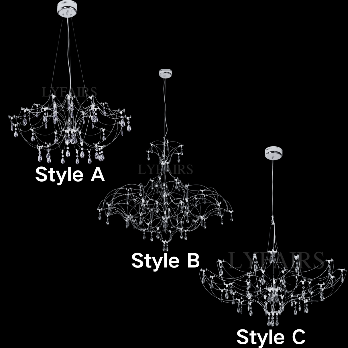 Modern Art Design Dreamcatcher-Inspired Firefly Coloful Crystal Chandelier