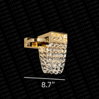 Luxury Newly Crystal Chandelier in Champagne Gold Finish with Round Tiered Design and K9 Crystal