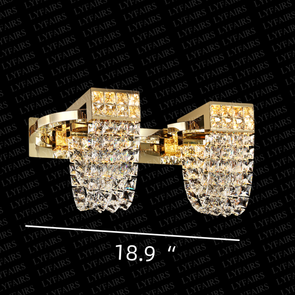 Luxury Newly Crystal Chandelier in Champagne Gold Finish with Round Tiered Design and K9 Crystal