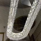 Light Luxury Round / oval Spliced Crystal Chandelier for Living / dining Room / kitchen Island