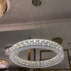 Light Luxury Round / oval Spliced Crystal Chandelier for Living / dining Room / kitchen Island