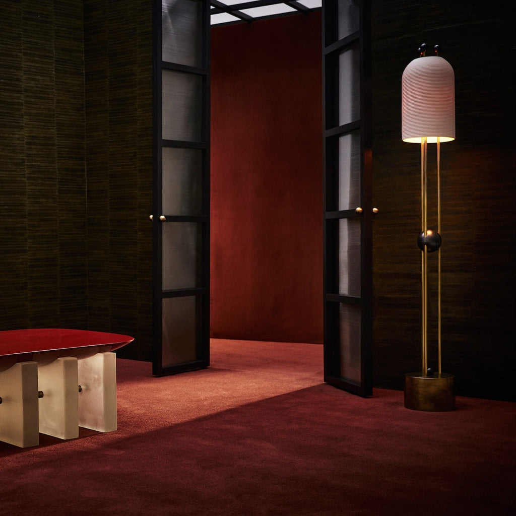 Lantern Glass Floor Lamp