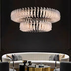 Leaf Glass Chandelier