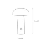 Leon Mushroom Table Lamp (built-in battery)