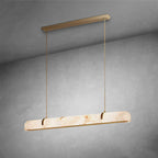 Linear Alabaster Chandelier, Kitchen Island Pendant Light