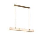 Linear Alabaster Chandelier, Kitchen Island Pendant Light
