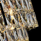 Long Crystal Staircase Chandelier Large Foyer Living Room Entryway Ceiling Light