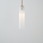 Long Tube Glass Pendant Light