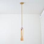 Long Tube Glass Pendant Light
