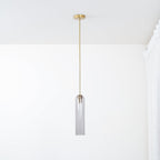 Long Tube Glass Pendant Light