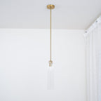 Long Tube Glass Pendant Light