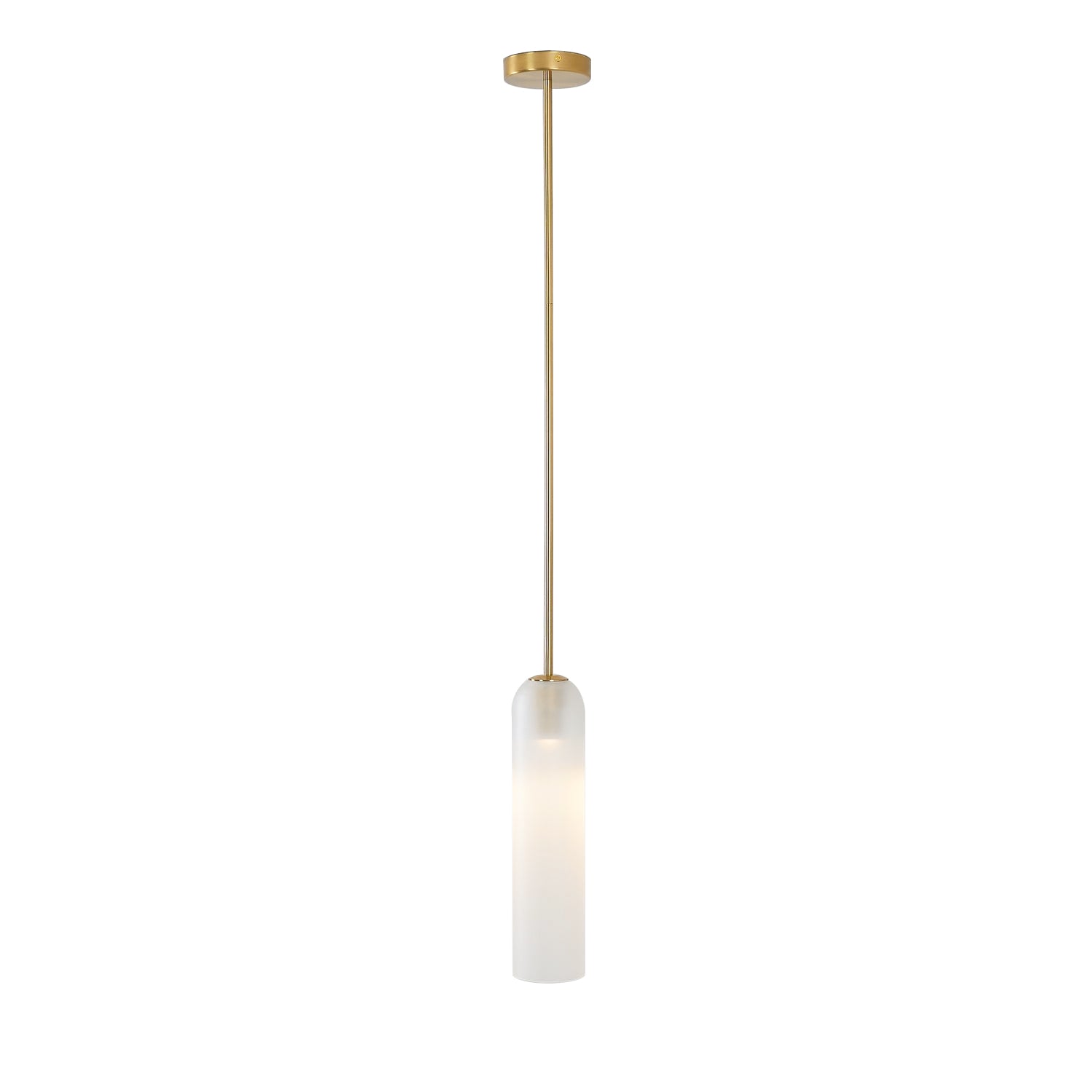 Long Tube Glass Pendant Light