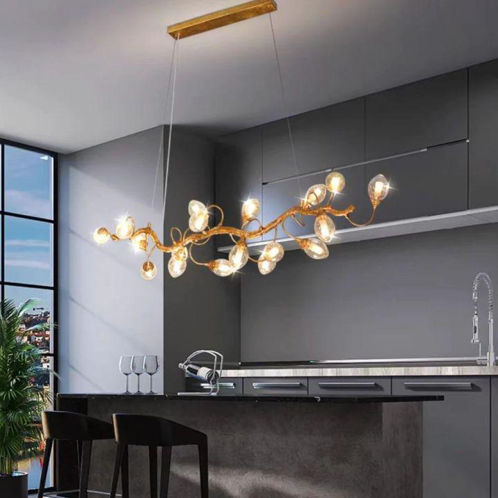 Levi Luxury Brass Branch Chandelier