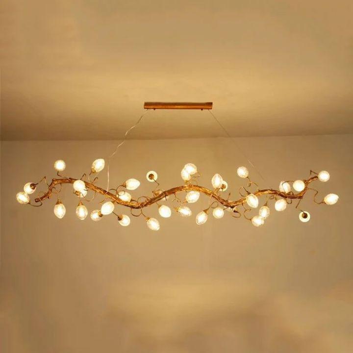 Levi Luxury Brass Branch Chandelier
