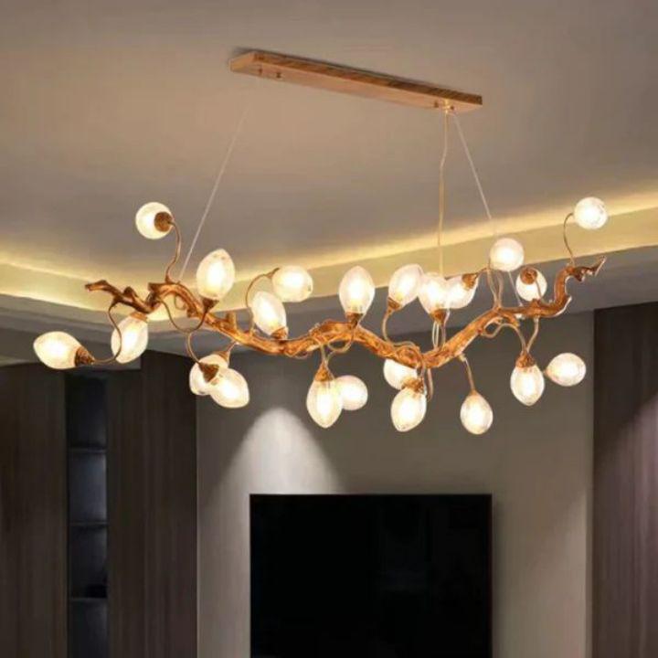 Levi Luxury Brass Branch Chandelier