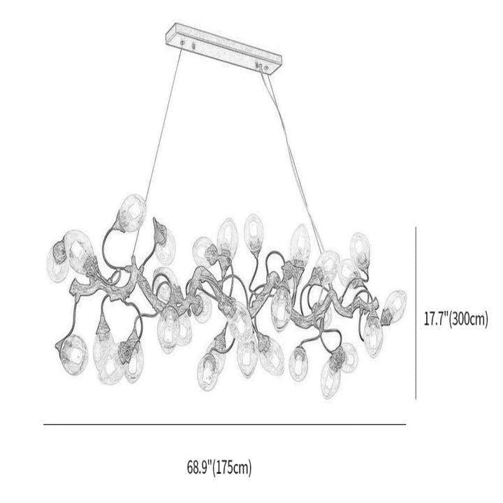 Levi Luxury Brass Branch Chandelier