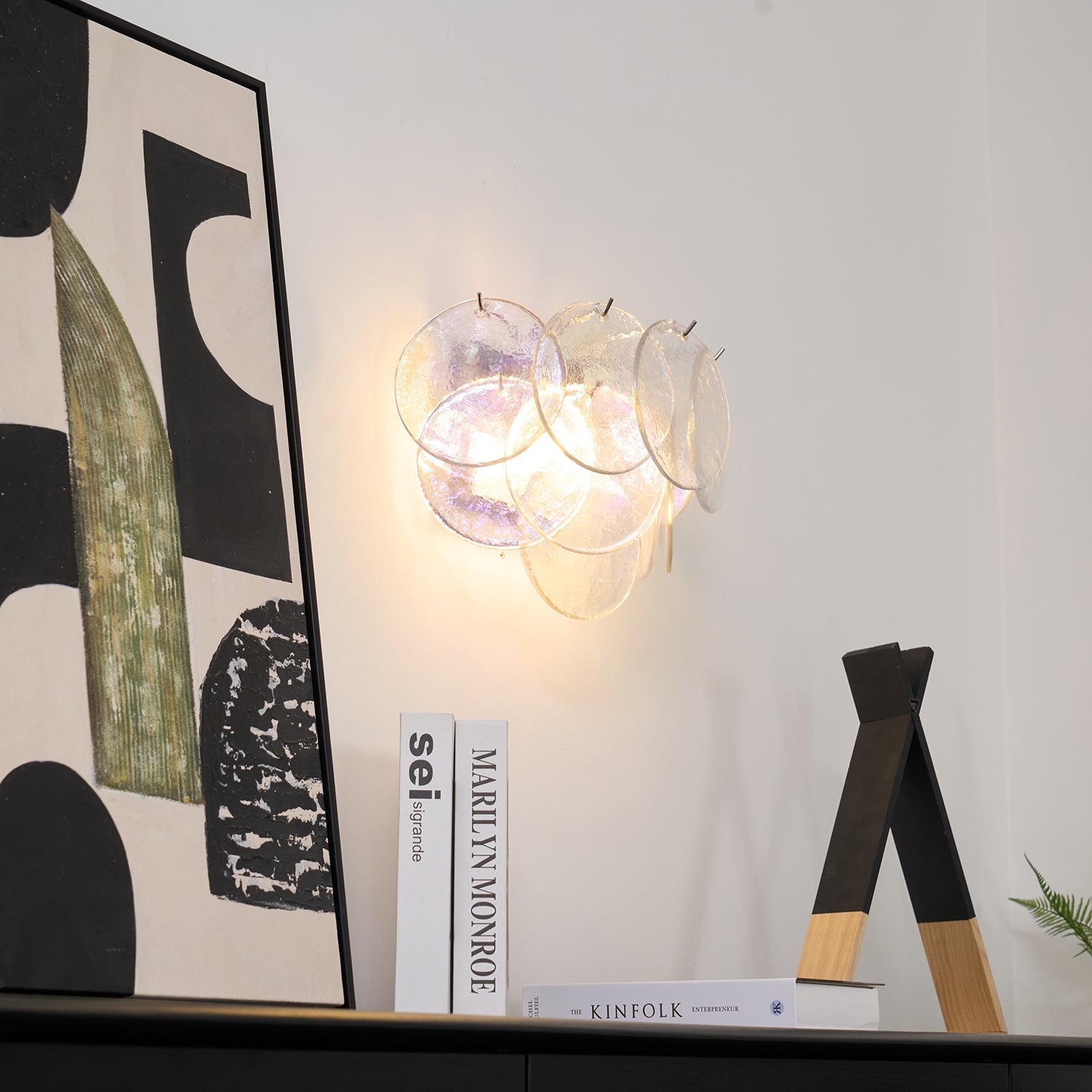 Lunaria Disc Murano Wall Lamp