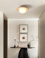 Lunaro Travertine Ceiling Lamp