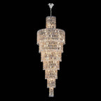 Luxury Large Crystal Chandelier for Hight Ceiling Living Room Long Staircase Light