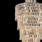 Luxury Large Crystal Chandelier for Hight Ceiling Living Room Long Staircase Light