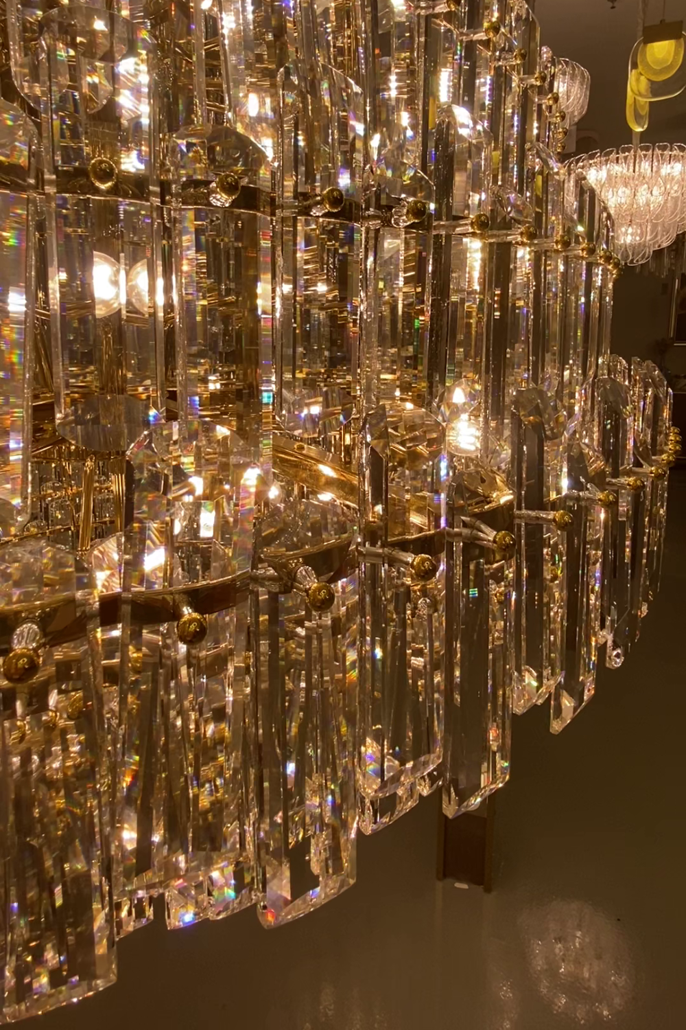 Extra Large Oversized Multi-Tiered Crystal Chandelier for Foyer / Entryway