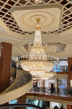 Luxury Empire Candle Lights Crystal Chandelier for High-Ceiling