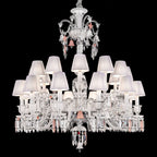 24 Lights Baccarat Chandelier with Short Neck