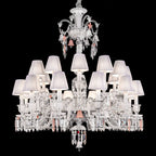 24 Lights Baccarat Chandelier with Short Neck