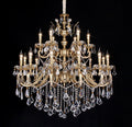 18 Lights Polished Brass Chandelier