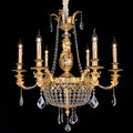 Simple Brass Candle Chandelier