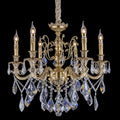 6 Lights Mini Brass Chandelier