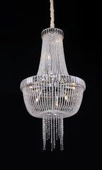 Luxury Modern Empire Crystal Chandelier for Foyer / entryway / Living Room