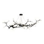 Selenite Crystal Blossom Branching Tree Chandelier