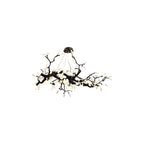 Selenite Crystal Blossom Branching Tree Chandelier