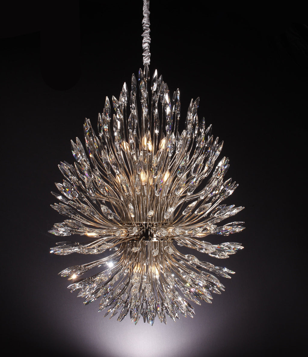 Lily Starburst Crystal Sputnik Chandelier 43-Inchw