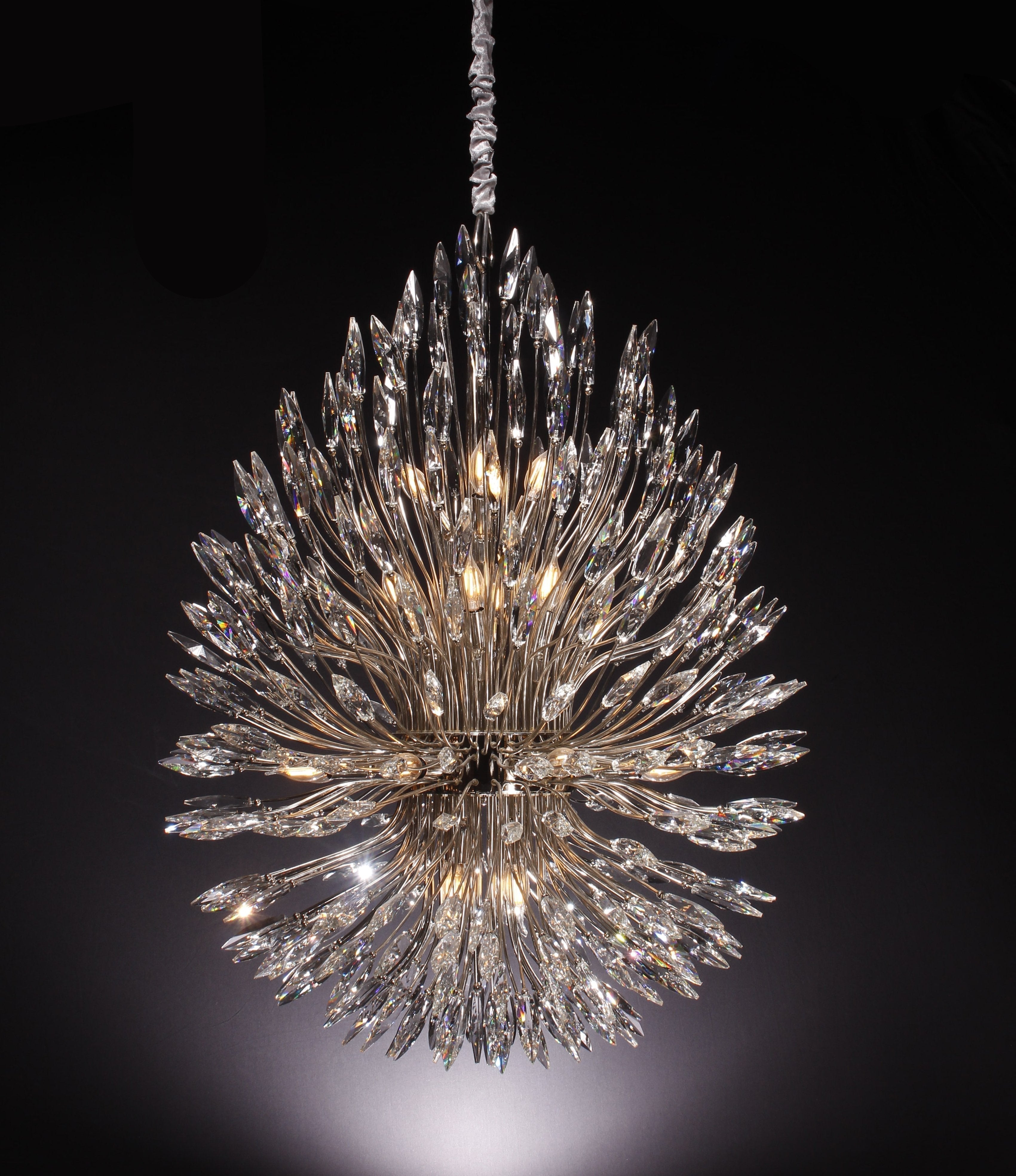 Lily Starburst Crystal Sputnik Chandelier 43-Inchw