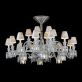 24 Lights Short Semi Flush Mount Baccarat Chandelier