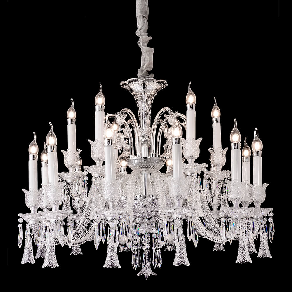 18 Lights Crystal Bell Baccarat Chandelier