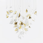 Golden Floating Leaves Chandelier