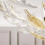 Golden Floating Leaves Chandelier