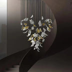Golden Floating Leaves Chandelier
