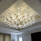 Golden Floating Leaves Chandelier